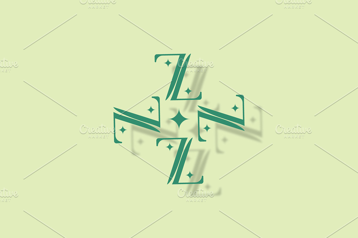 Z letter logo with sparkle design, a Branding & Logo Template by Salman Shop (Photo 1 of 4)