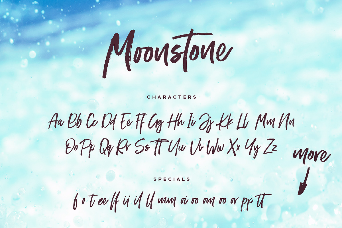 Moonstone Brush Font, a Script Font by VladCristea (Photo 12 of 12)