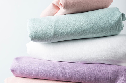 linen fabric in different colors