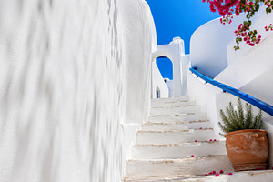 Greek isle aesthetic features white, a Photo by Dvoevnore photos