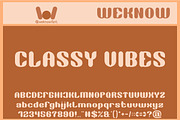 Classy Vibes font, a Font by weknow (Thumbnail 1 of 8)