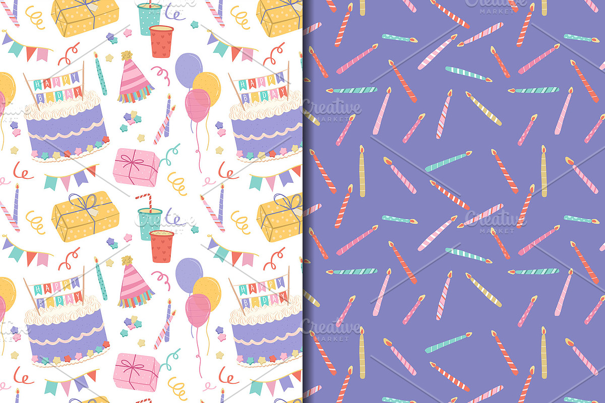 Colorful Fun Sweet Birthday Pattern, a Pattern Graphic by CreativeChristiana (Photo 9 of 9)