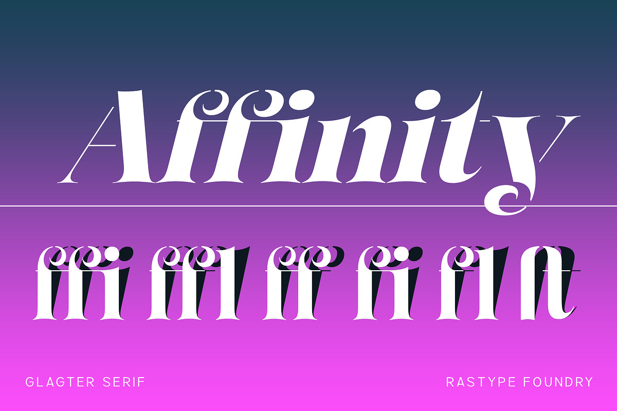 Glagter Stencil - Family Font, a Serif Font by Rastype (Photo 9 of 15)
