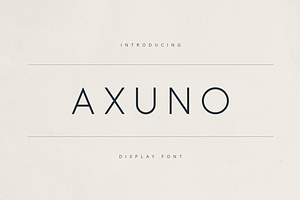 Axuno – Minimal & Elegant Font, a Sans Serif Font by Only Fonts