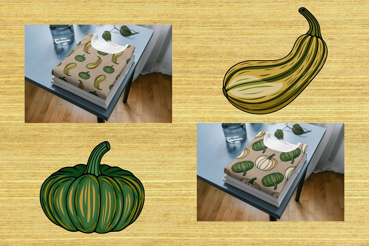 Autumn Harvest: Pumpkin & Squash, a Pattern Graphic by Elatedowl (Photo 12 of 13)