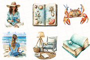 Summer Coastal Planner Clipart, an Illustration by OK Design (Thumbnail 3 of 5)