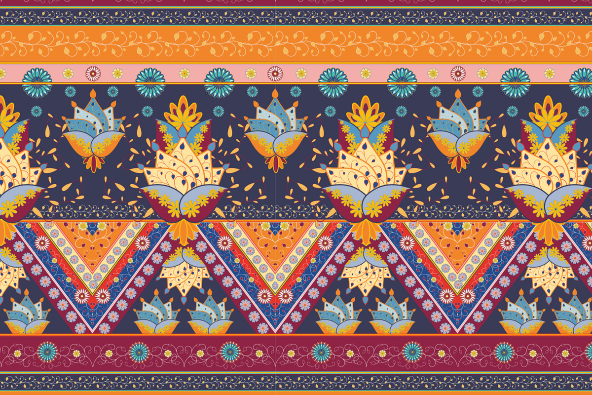 4 Colourful Vector Seamless Pattern, a Pattern Graphic by Ania Illustration (Photo 4 of 5)