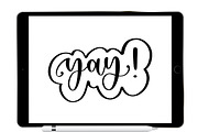 Bouncy Procreate Lettering Brush, a Brush Add-On by Blue Strawberry Studio (Thumbnail 2 of 5)