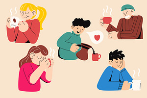 Cream Drink Coffee Illustration, an Illustration by graphicook
