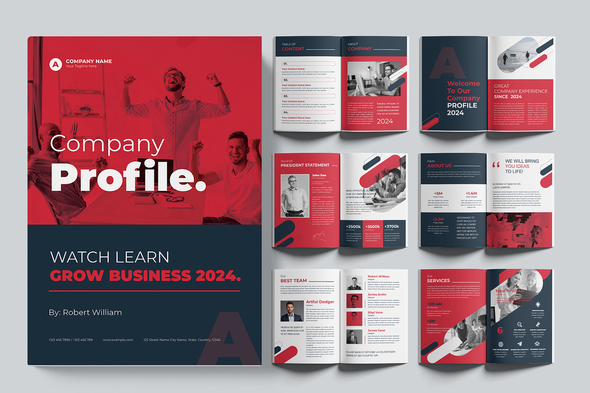 Company Profile Brochure Template, a Brochure Template by ContestDesign (Photo 1 of 4)