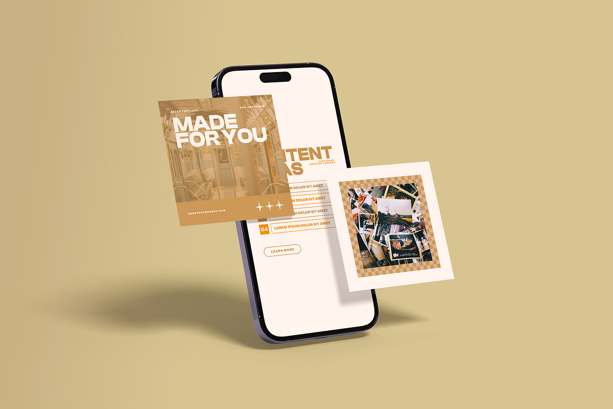 Dazed · Social Media Template Kit, a Social Media Template by Courtney Gosser Design (Photo 2 of 8)