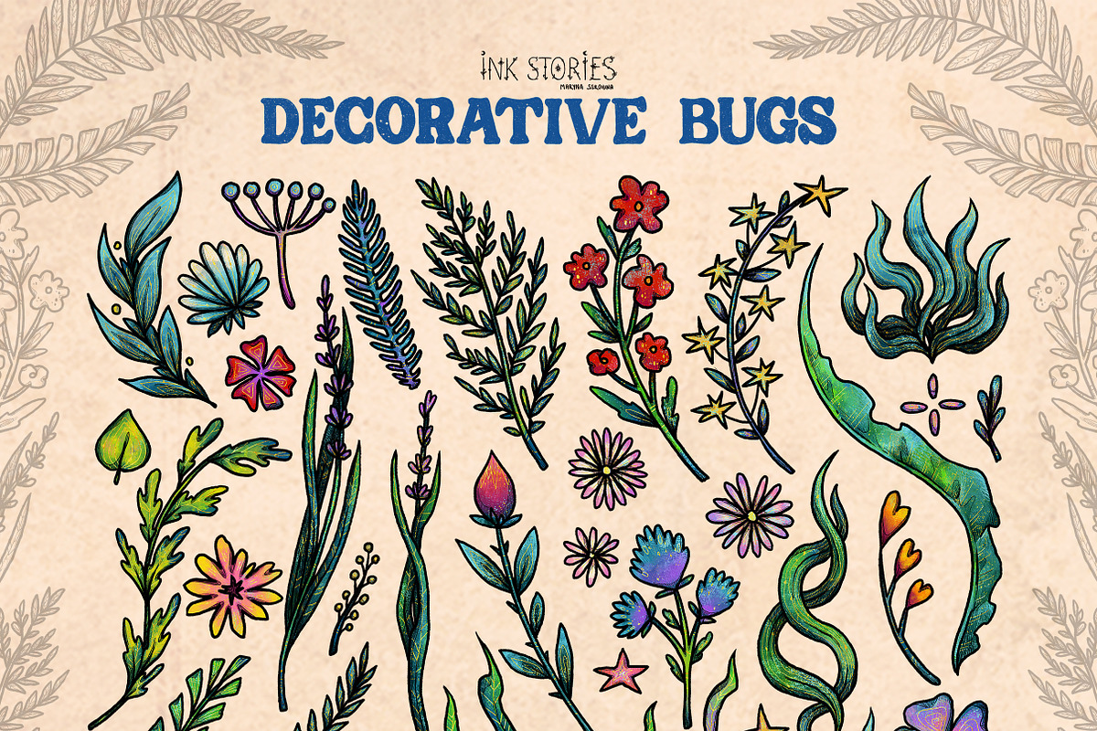 Decorative Bugs | Hand-drawn Bettles, an Animal Illustration by Ink Stories (Photo 4 of 28)