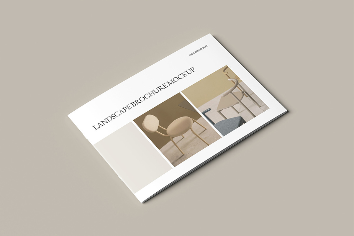 Landscape Catalog Brochure Mockup, a Books & Magazine Mockup by simuradi (Photo 6 of 9)