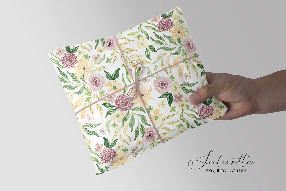 Spring Botanical Floral Pattern, a Pattern Graphic by SirenaArt (Photo 12 of 17)