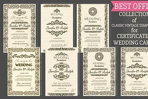 Set of 7 Vintage Templates