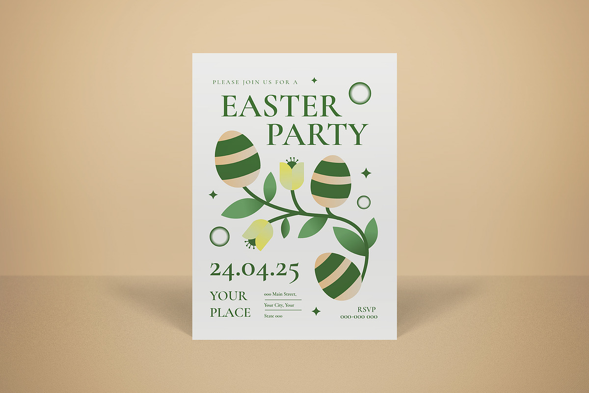 Easter Invitation, an Invitation Template by graphicook (Photo 1 of 3)