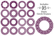 Plum Lace Vector Frames, an Illustration by Amanda Ilkov (Thumbnail 4 of 5)