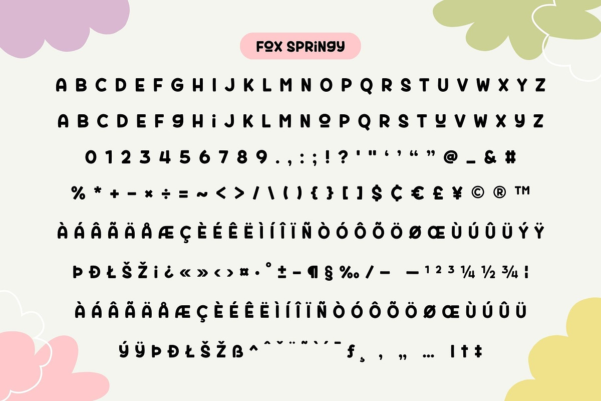 Fox Springy : 3 Font Style, a Handwritten Font by Fox7 By Rattana (Photo 9 of 12)