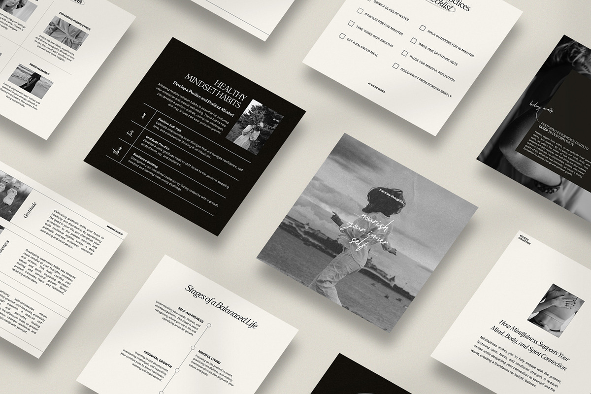 Holistic Coach Instagram Kit, a Social Media Template by Wildnun Studio (Photo 2 of 12)