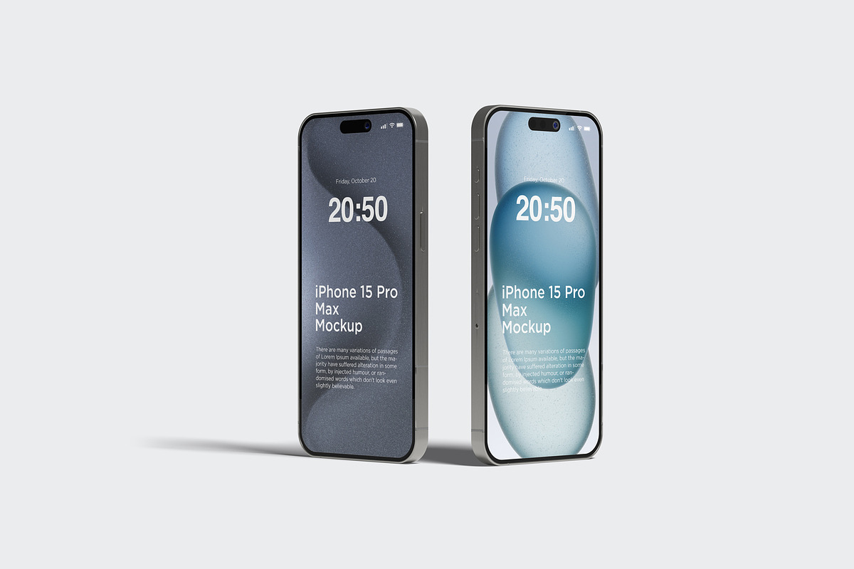 Iphone 15 Pro Max Mockup, an iPhone Mockup by graphiccrew (Photo 4 of 14)