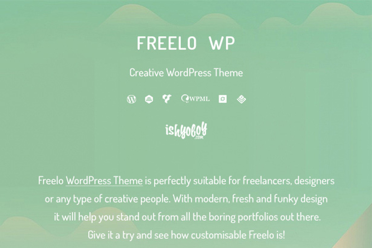Freelo - Creative WordPress Theme, a WordPress Template by IshYoBoy (Photo 2 of 8)