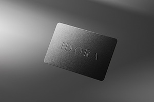 Logo Mockup Business Card Floating