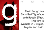 Ravio Rough, a Sans Serif Font by Craft Supply Co. (Thumbnail 2 of 8)