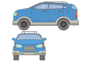 Offroad car SUV.