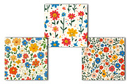 Hand Drawn Flower Seamless Pattern, an Illustration by OK Design (Thumbnail 4 of 4)
