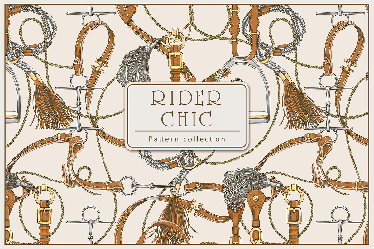 Pattern collection Rider chic, a Pattern Graphic by Natalia0307 (Photo 1 of 18)