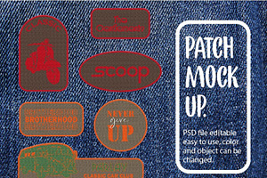 Patch Embroidery Maker Mockup