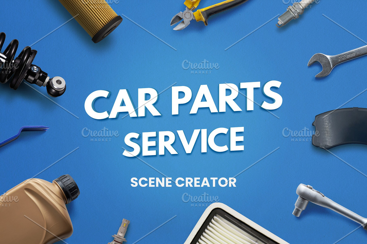 Car Parts Scene Creator, a Mockup by RSplaneta (Photo 1 of 2)