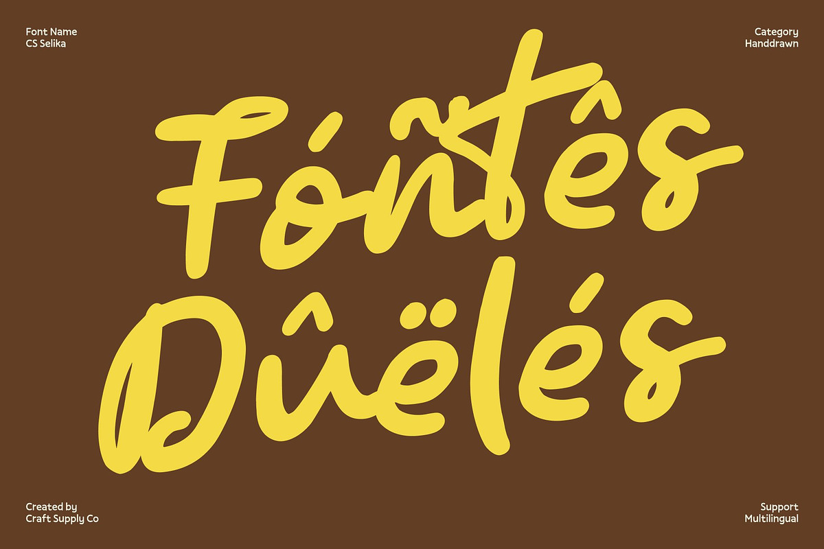 CS Selika – Handwritten Script, a Script Font by Craft Supply Co. (Photo 6 of 8)