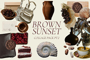 brown sunset - collage pack, an Object Graphic by Ashiya Pixel (Thumbnail 1 of 8)
