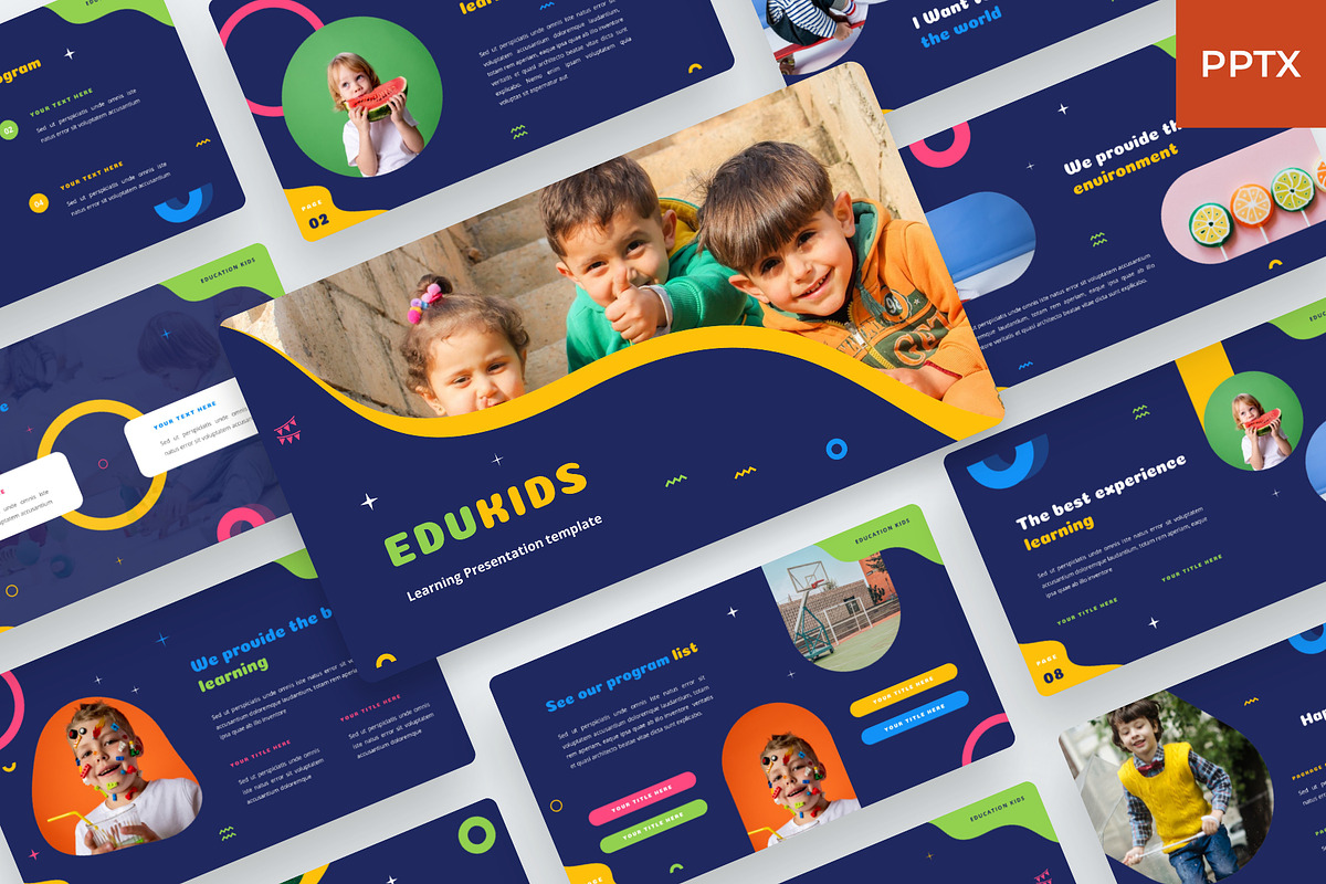 EduKids - Kids Education PowerPoint, a Presentation Template by BeadyLab (Photo 1 of 6)