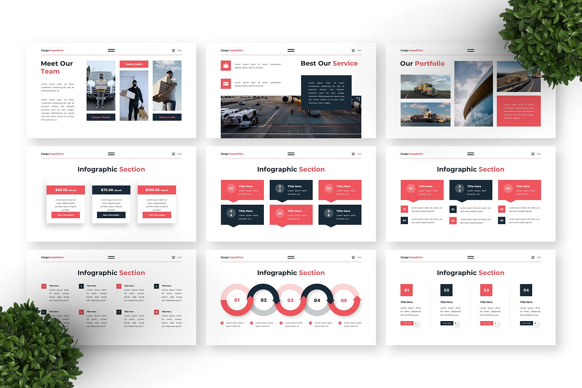Cargo Expedition - Logistik PPT, a Presentation Template by Deepslide Studio (Photo 6 of 6)