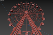 Ferris wheel 3d model vray, an Architecture 3D Model by konstantin.ermolaev (Thumbnail 7 of 9)