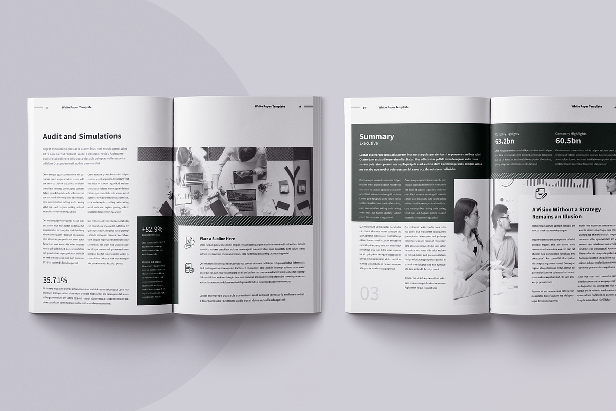 White Paper | Canva, Word, PPTX, InD, a Brochure Template by ArtisticLand (Photo 6 of 14)