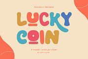 Lucky Coin - Cute Display font, a Handwritten Font by Dryy.type (Thumbnail 1 of 11)