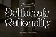 Deliberate Rationality - Modern Font, a Serif Font by 177Studio (Thumbnail 1 of 8)