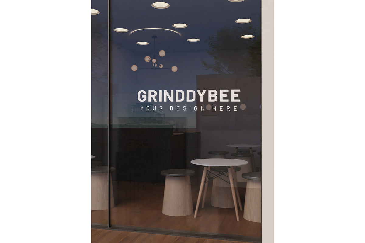 Signage & Storefront logo mockup, an Advertising Mockup by Mockthethics. (Photo 8 of 13)