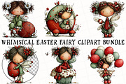 Whimsical Easter Fairy Clipart Bundl, a Technology Illustration by OK Design (Thumbnail 3 of 6)