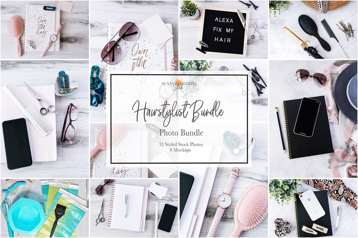 Hairstylist Bundle Stock Photos, a Beauty & Fashion Photo by SunnyTangerine Stock (Photo 1 of 7)