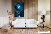 Full Moon Landscape - Print Wall Art, a Poster Template by MagicLove Creations (Thumbnail 2 of 8)