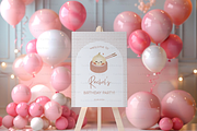 Pink Welcome Sign Mockup, 18x24 Mock, a Product Mockup by TatiMockup (Thumbnail 3 of 5)