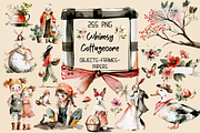 Whimsy Cottagecore Set, an Animal Illustration by GiraffeCreative (Thumbnail 1 of 20)