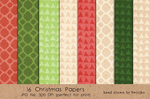 Christmas Patterns Paper