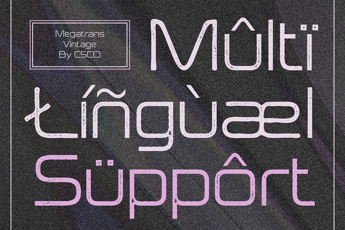 Megatrans Vintage, a Sans Serif Font by Craft Supply Co. (Photo 8 of 8)