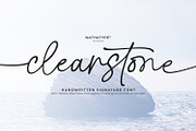 Clearstone, a Script Font by Nathatype