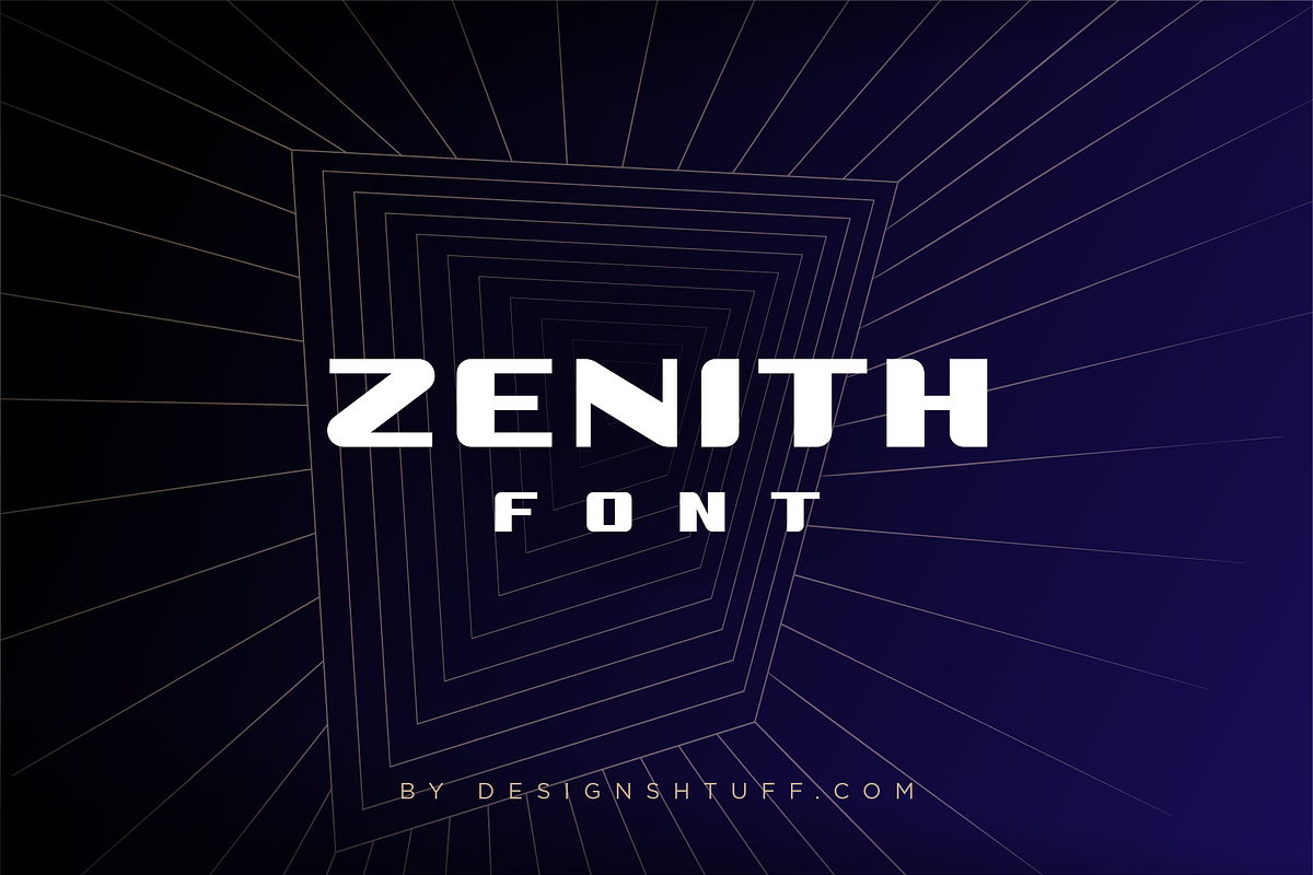 ZENITH DISPLAY FONT • ROUND + SHARP, a Font by DESIGN SHTUFF (Photo 1 of 9)